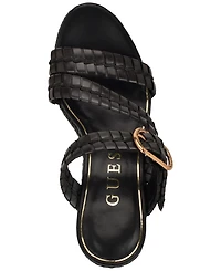 Guess Women's Evana Woven Platform Wedge Sandals