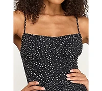 Seni & Cade Junior's Polka Dot Layered Ruffle Midi Dress