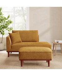 Streamdale Furniture Streamdale Upholstered Chaise Lounge and Stool for Living Room Bedroom