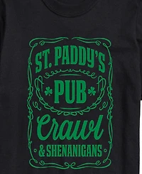 Airwaves Men's Instant Message St. Paddy's Pub Crawl Short-Sleeve Graphic T-Shirt