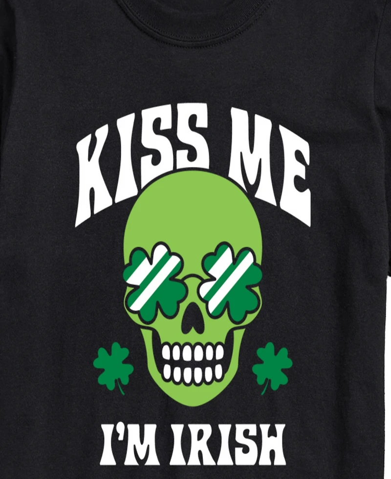 Airwaves Men's Instant Message Kiss Me I'm Irish Short-Sleeve Graphic T-Shirt