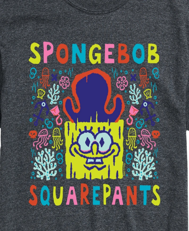 Airwaves Men's Search for Squarepants Short-Sleeve Graphic T-Shirt