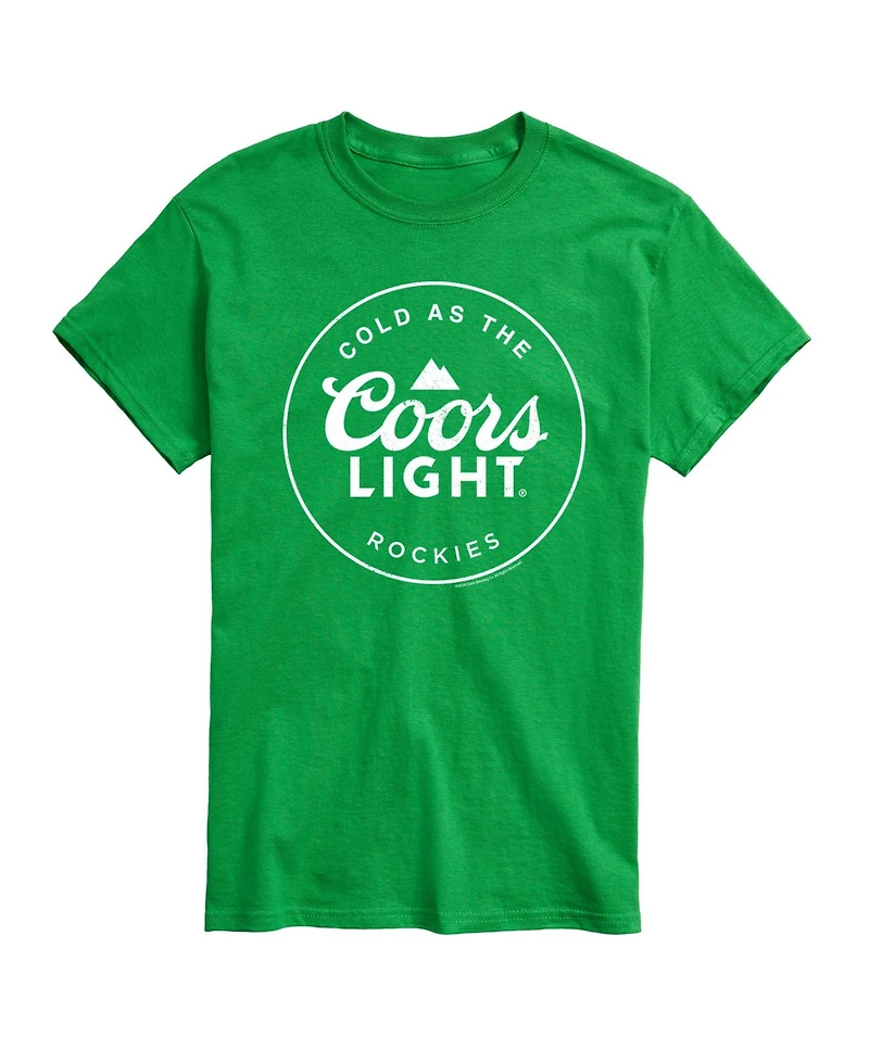Airwaves Men's Coors Light Cold As The Rockies Short-Sleeve Graphic T-Shirt