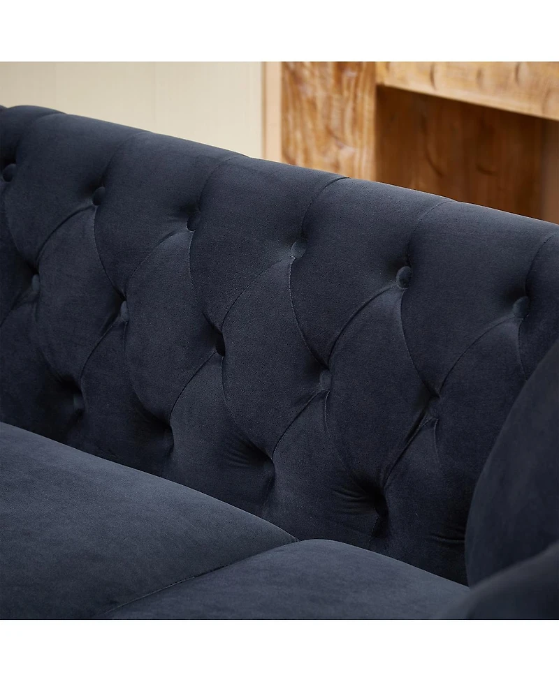 Streamdale Furniture 83.5" Oversized L-Shaped Sectional Sofa, 5-Seater Couch with 3 Pillows