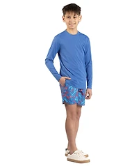 TailorByrd Boys Lobsters Printed Swim Shorts