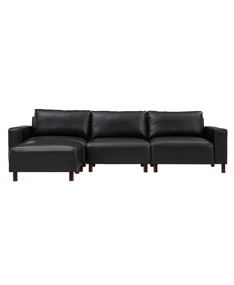 Streamdale Furniture Modern Luxury Sectional Sofa Couch with Convertible Ottoman