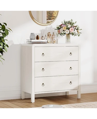 gaomon Dresser for Bedroom, Chest of Dressers, 30" Tall Dresser for Closet with 3 Drawers