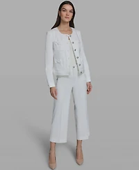 Karl Lagerfeld Paris Women's Bow Pocket Jacket