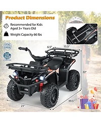 Mecale 24V Electric Ride On Quad with Led Headlights
