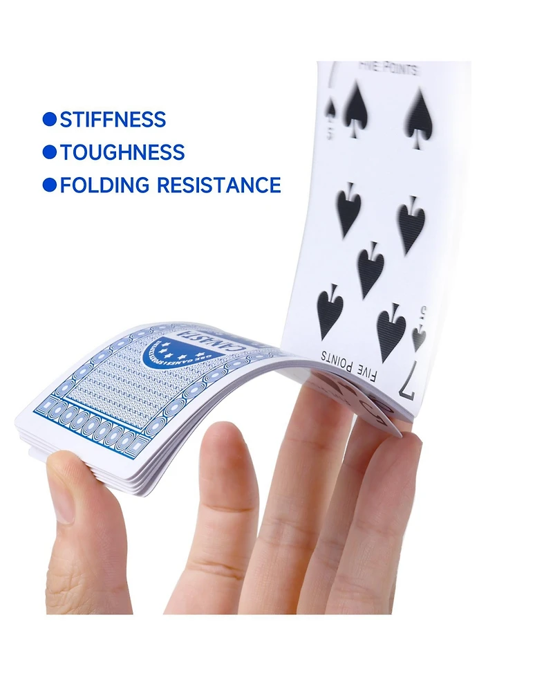 Gse Games & Sports Expert 2-deck canasta cards with point values and rule guide (55