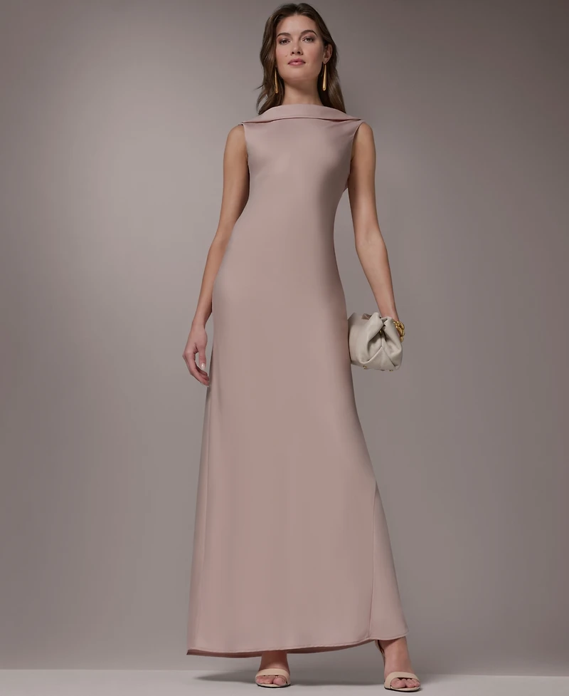 Donna Karan New York Women's Boat Neck Ball Gown