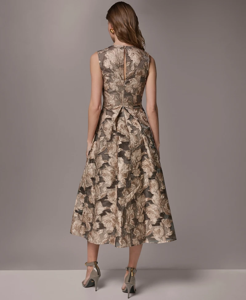 Donna Karan New York Women's Crewneck Midi Dress