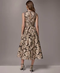 Donna Karan New York Women's Crewneck Midi Dress