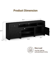 gaomon Farmhouse Tv Stand for Tv Up to 80 Inches