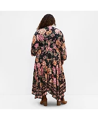 City Chic Women's Devine Beauty Border Dress