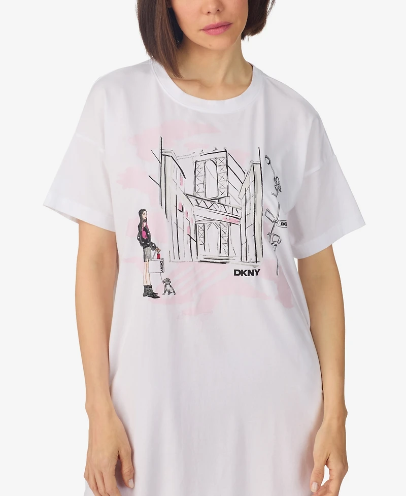 Dkny Women's Short-Sleeve Sleepshirt