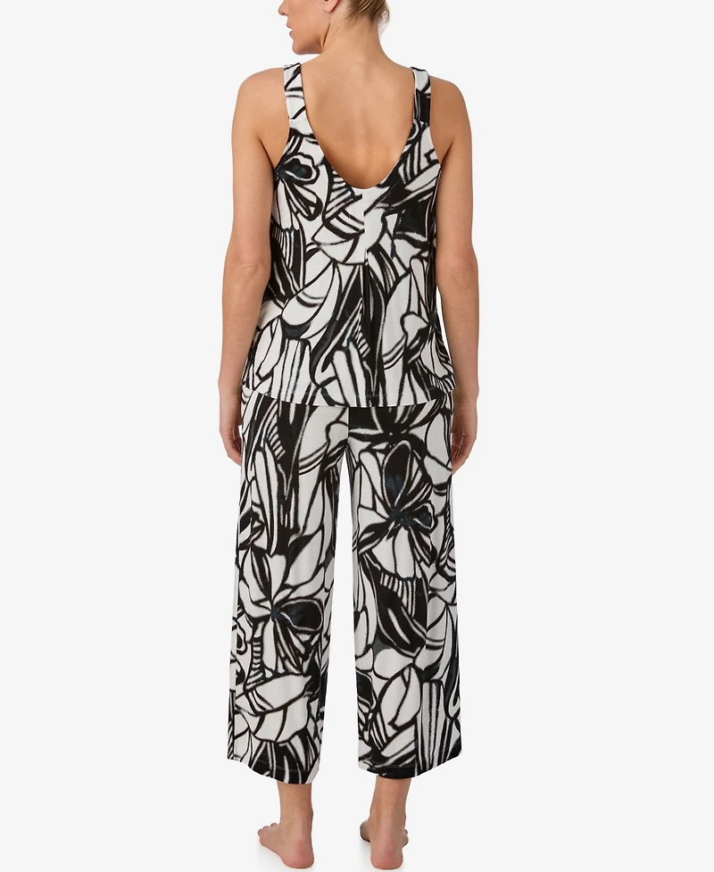 Dkny Women's Sleeveless Tank Top and Crop Pants, 2-Piece Set