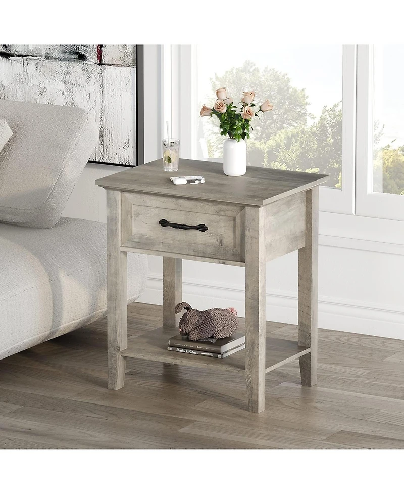 gaomon Nightstands, End Table with Drawer, Side for Living Room