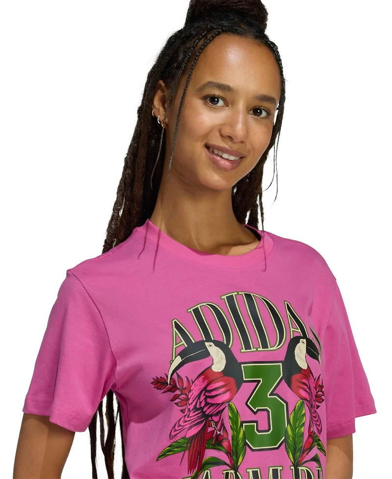 Adidas Women's x Farm Rio Graphic Crewneck T-Shirt