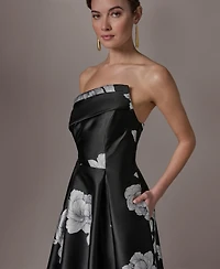 Donna Karan Petite One Shoulder Sleeveless Dress