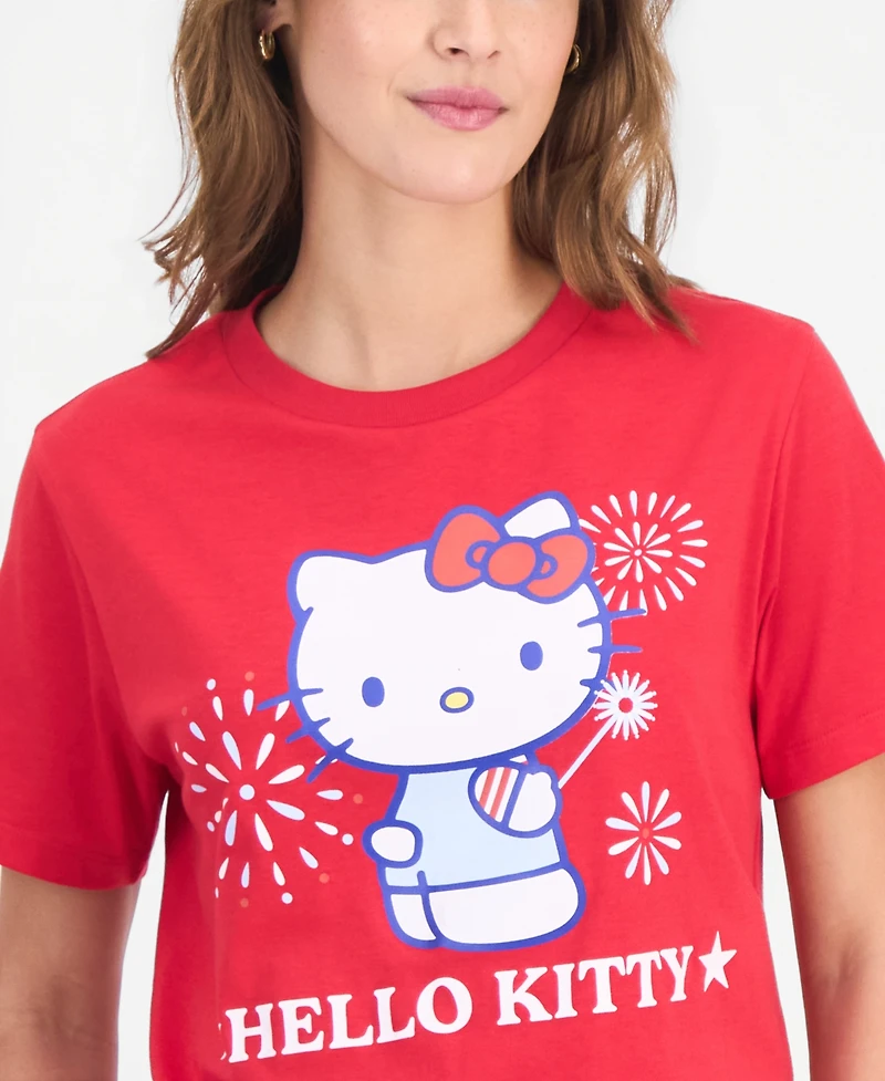 Grayson Threads, The Label Juniors' Hello Kitty 4th of July T-Shirt