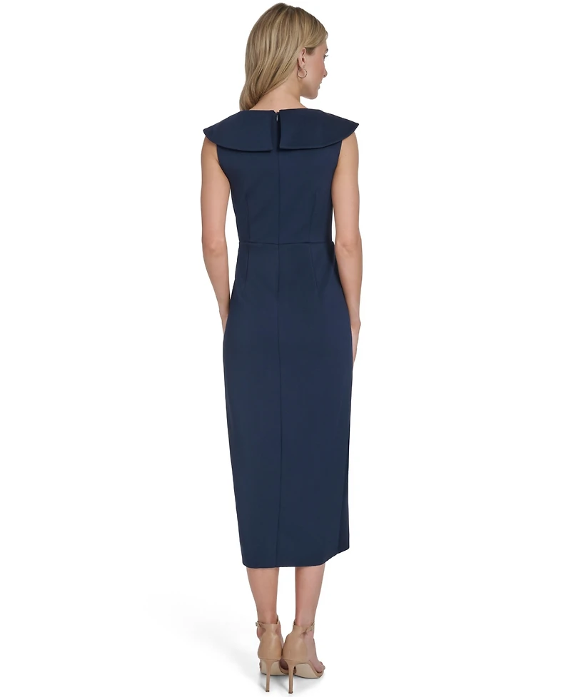 Jessica Howard Women's Sleeveless V-Neck Midi Dress