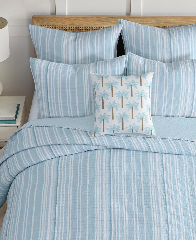 Levtex Home Boracay Stripe Muslin Textured -Pc. Quilt Set