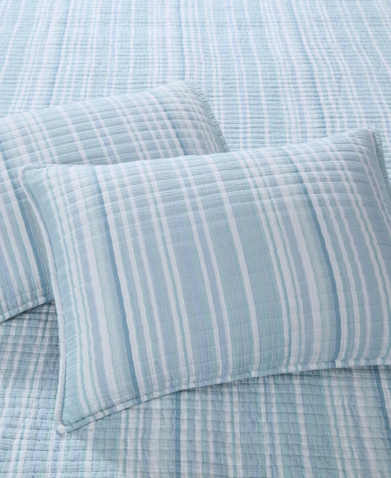 Levtex Home Boracay Stripe Muslin Textured -Pc. Quilt Set