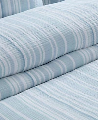 Levtex Home Boracay Stripe Muslin Textured -Pc. Duvet Cover Set