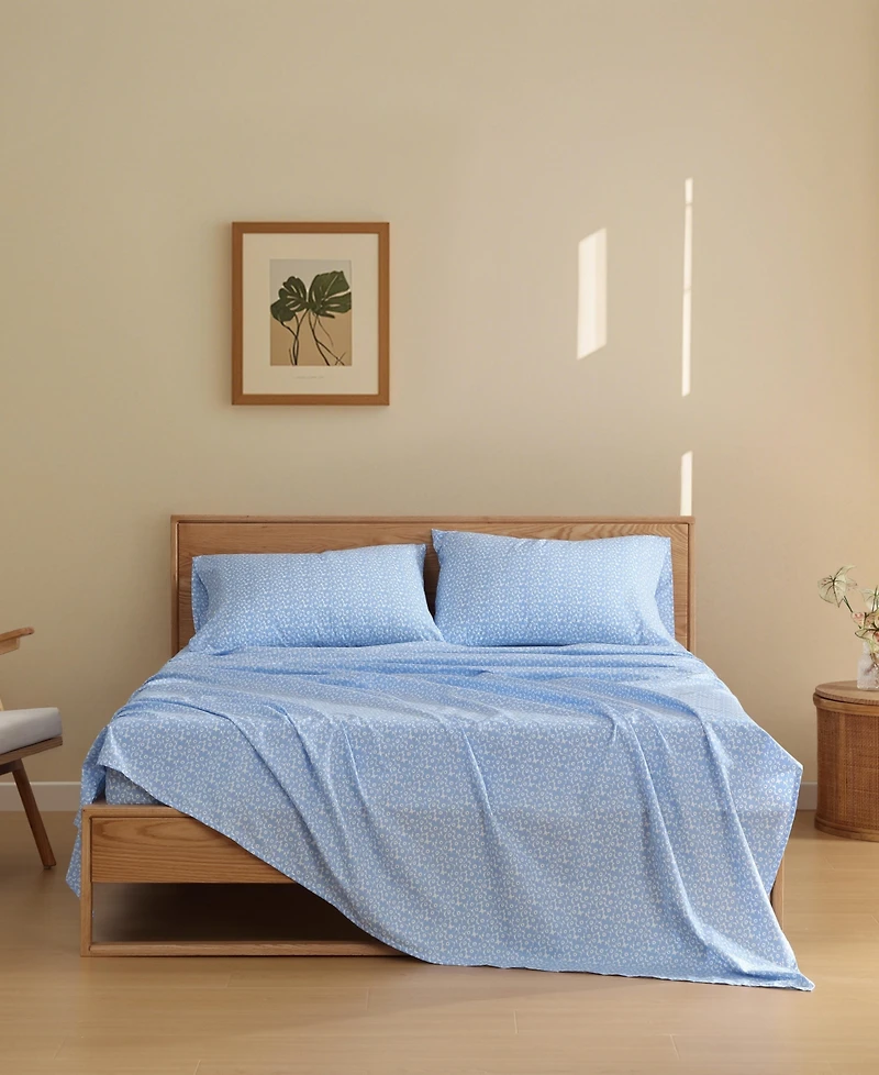 Marimekko Pikkuinen Unikko 200-Thread Count Cotton Percale 4-Pc. Sheet Set