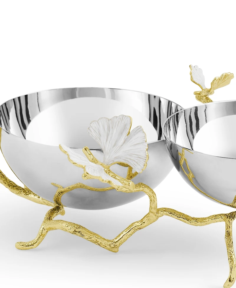 Michael Aram Butterfly Ginkgo Double Dish