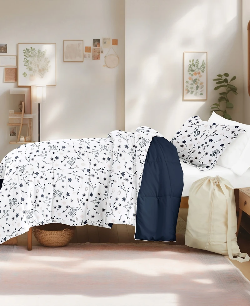 ienjoy Home Patterned Dorm 8-Piece Comforter Set, Twin Xl
