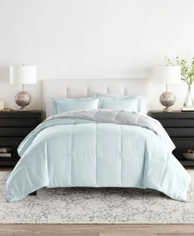 Ienjoy Home Bedding Bundle Reversible Pattern 7 Piece Comforter With Duvet Cover Sets