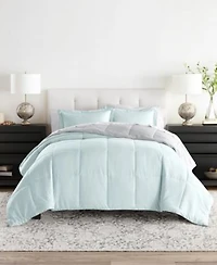 Ienjoy Home Bedding Bundle Reversible Pattern 7 Piece Comforter With Duvet Cover Sets