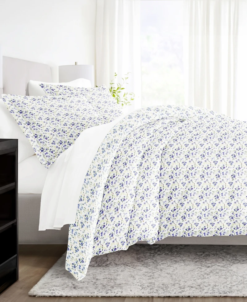 ienjoy Home Bedding Bundle Patterned -Piece Comforter with Duvet Cover Set
