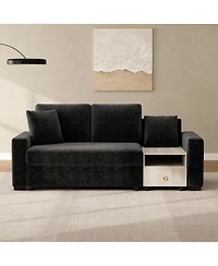 Streamdale Modern Sofa Couch Modular Upholstered with Storage Armrest & Console