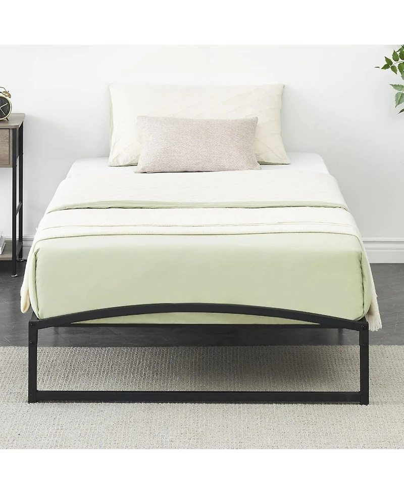 gaomon Low Bed Frame Size, 10 Inch Heavy Duty Metal Platform Bed Frame Low Profile, Mattress Foundation, No Box Spring Needed