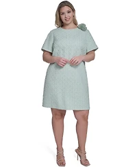 Eliza J Plus Applique Detail Midi Dress