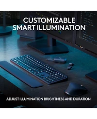 Logitech Mx Keys Full Size Scissor Keyboard for Pc and Mac