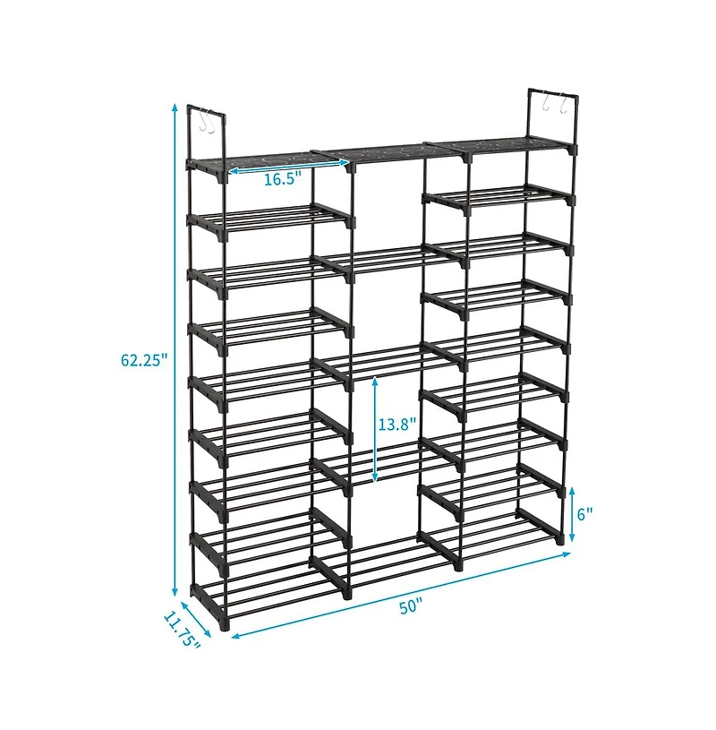 gaomon 9-Tier Stackable Shoe Rack