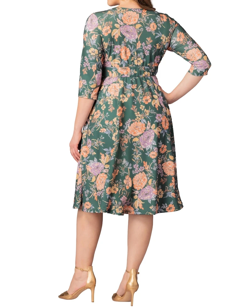 Kiyonna Plus Royal Sweetheart Cocktail Dress