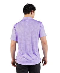 TailorByrd Men's Golf Clubs Printed Performance Polo