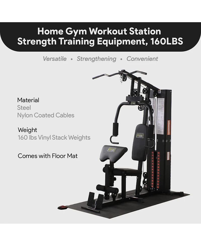 BalanceFrom Fitness Multifunctional Home Gym Workout Station Strength Training Equipment