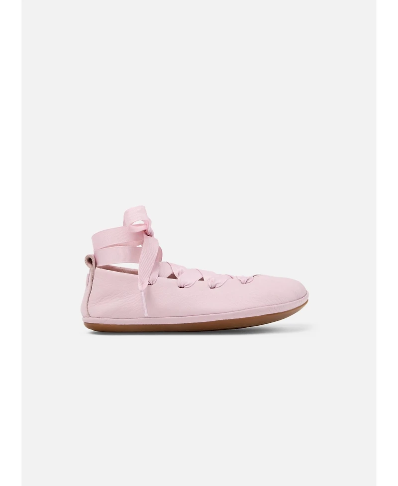 Camper Girls Right Leather Moccasin/Ballerina