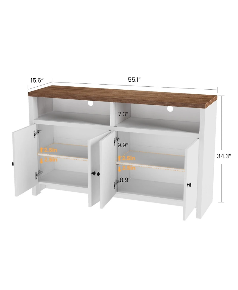 gaomon Farmhouse Buffet Sideboard Cabinet with Storage