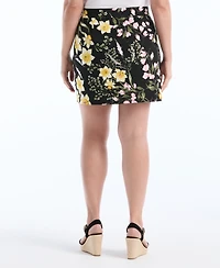 Rafaella Plus Floral Print Skort