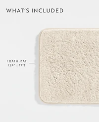 ienjoy Home Plush Absorbent Bath Mat, 24" x 17"