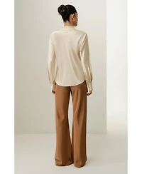 Lilysilk Women's Bias Cut Silk Shirt