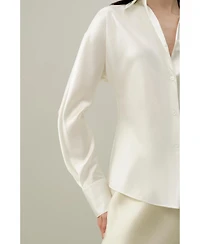 Lilysilk Women's Bias Cut Silk Shirt