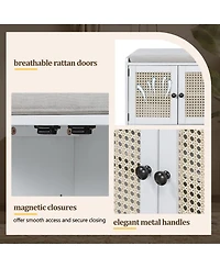 Rainsken Rustic Storage Bench